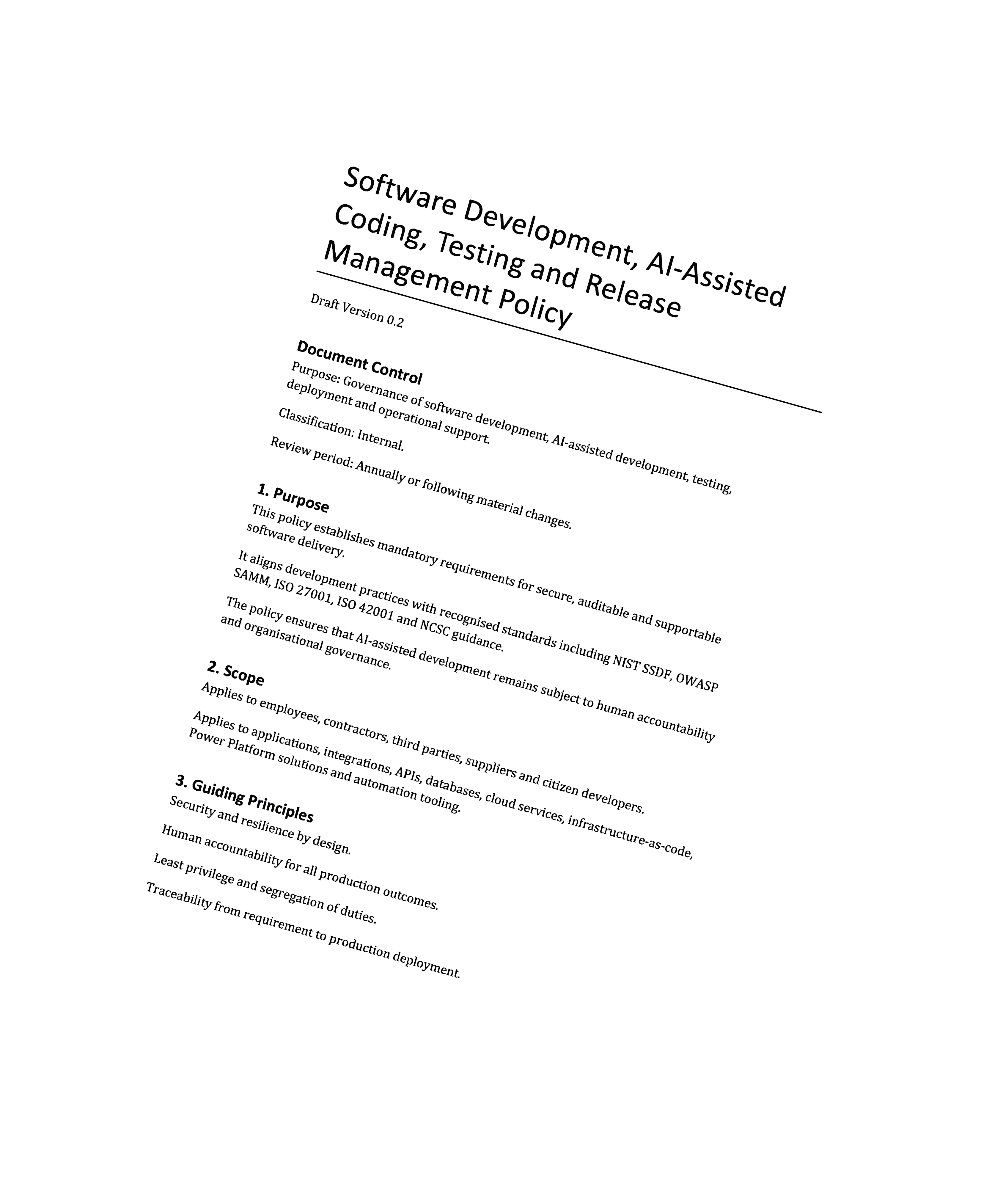 AI development governance document