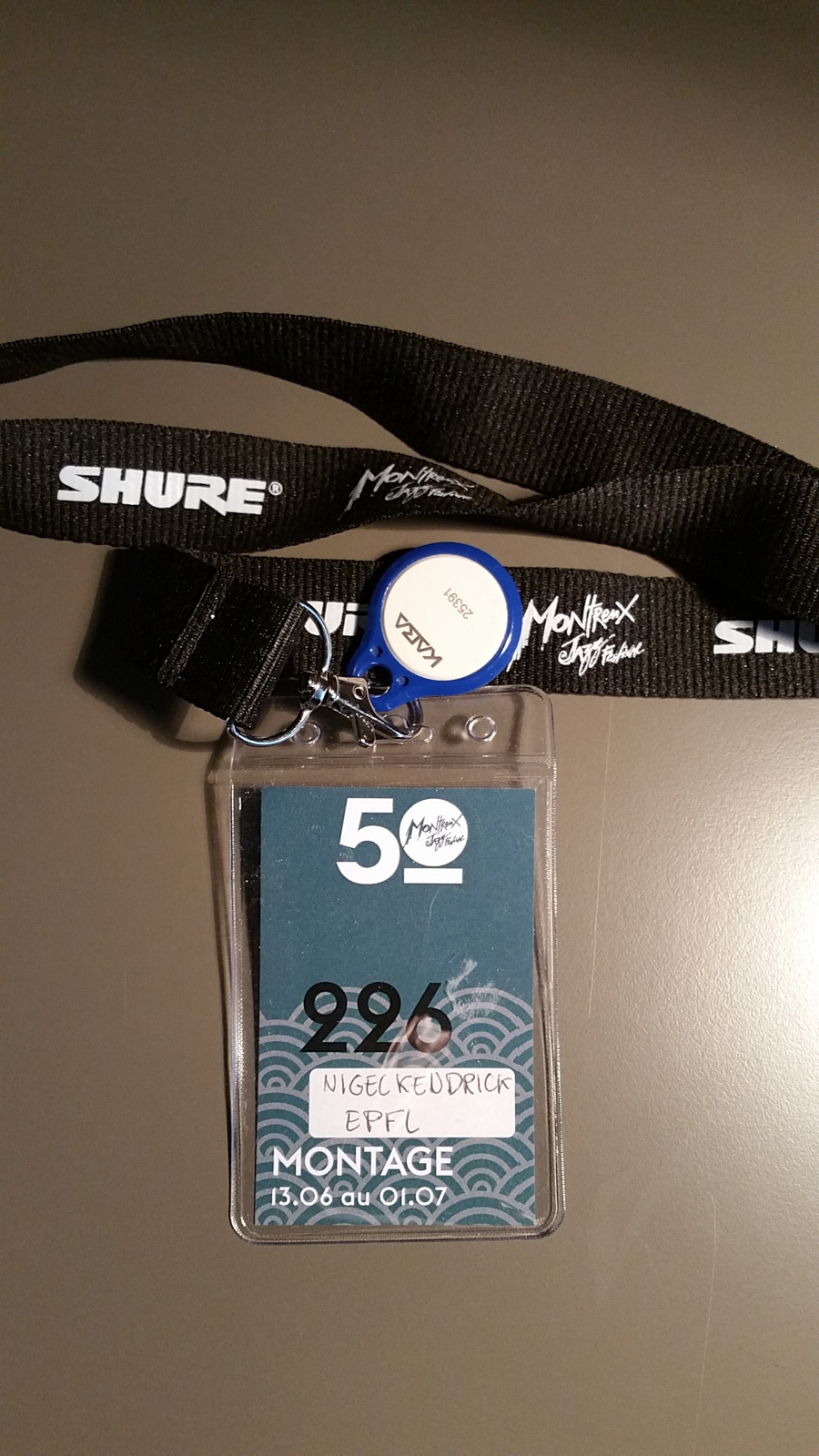 Montreux Jazz Festival Pass for the Setup Days Montreux Jazz Festival Pass for the Setup Days